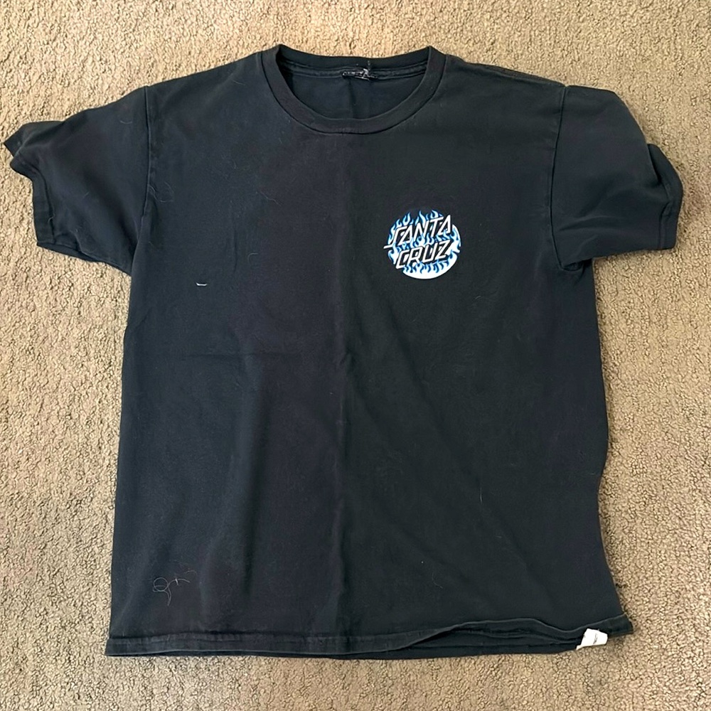 Black youth’s Santa Cruz tee shirt